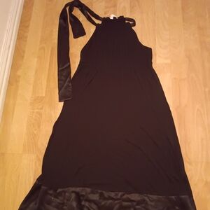 Matty M/ Black Halter Maxi Dress / Size M